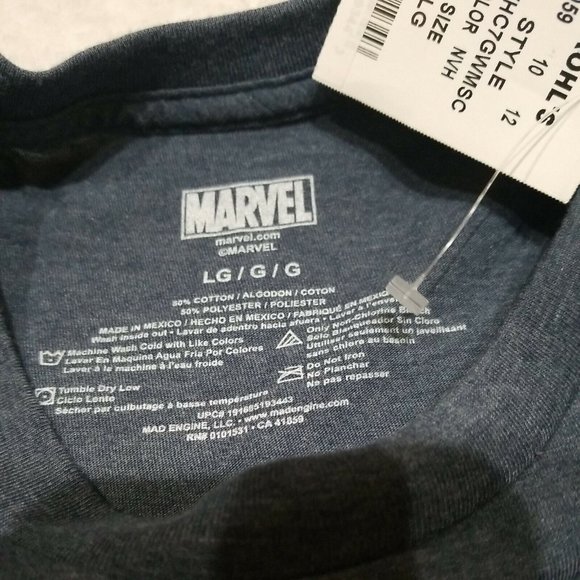 Marvel Comics Mad Engine Graphic Super Hero Comic Shirt Large NWT - Picture 3 of 4